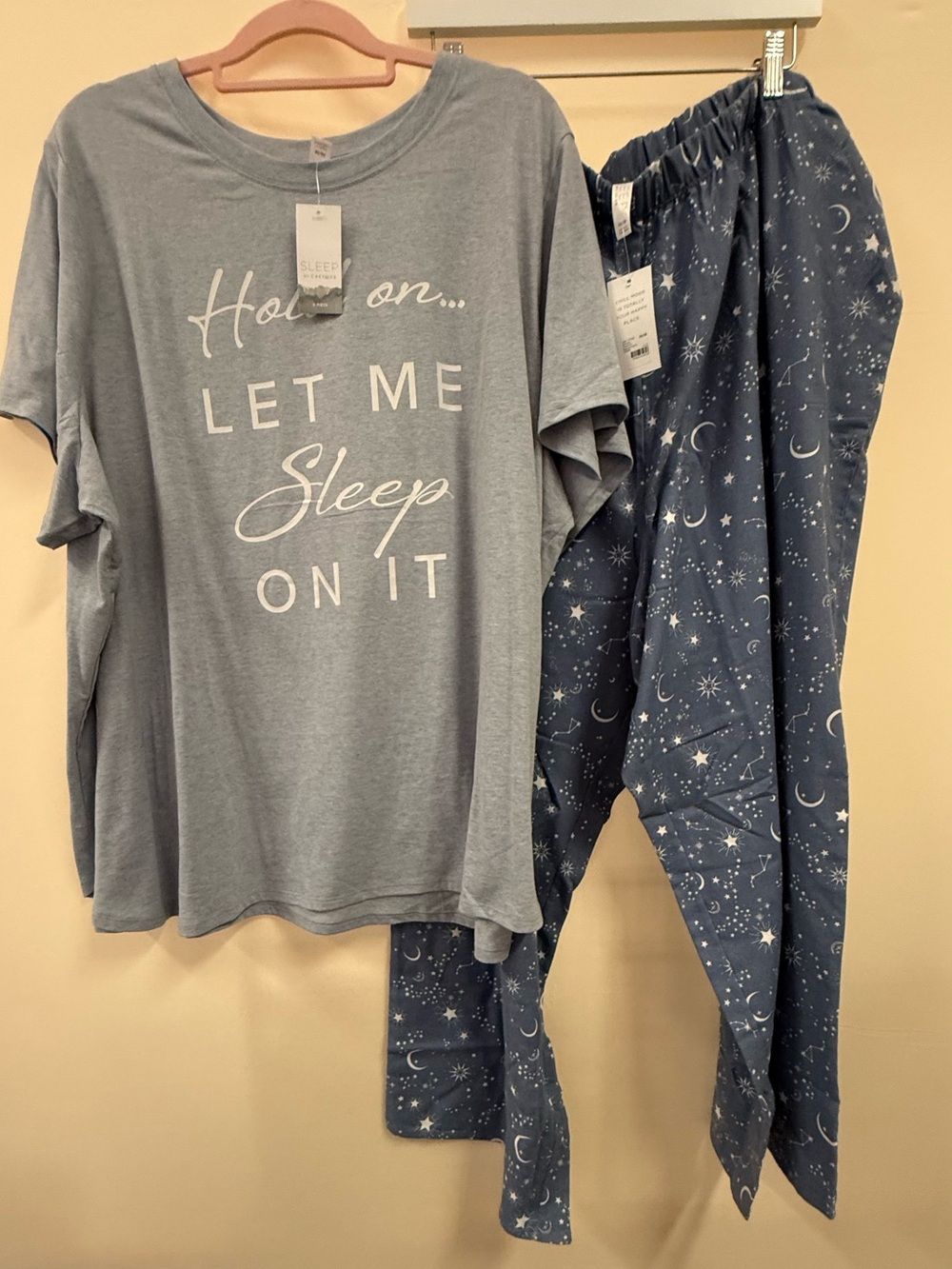 Brand New With Tags Lane Bryant Blue 'Let Me Sleep On It' Pajama Set Size 26/28